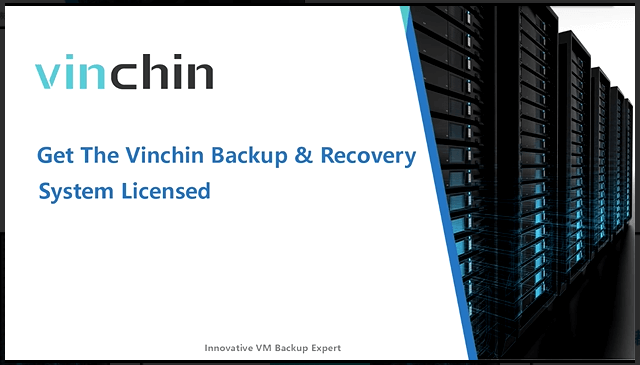 Download thumbprint at System License page and send it to Vinchin, get the license Key from Vinchin and upload the Key file