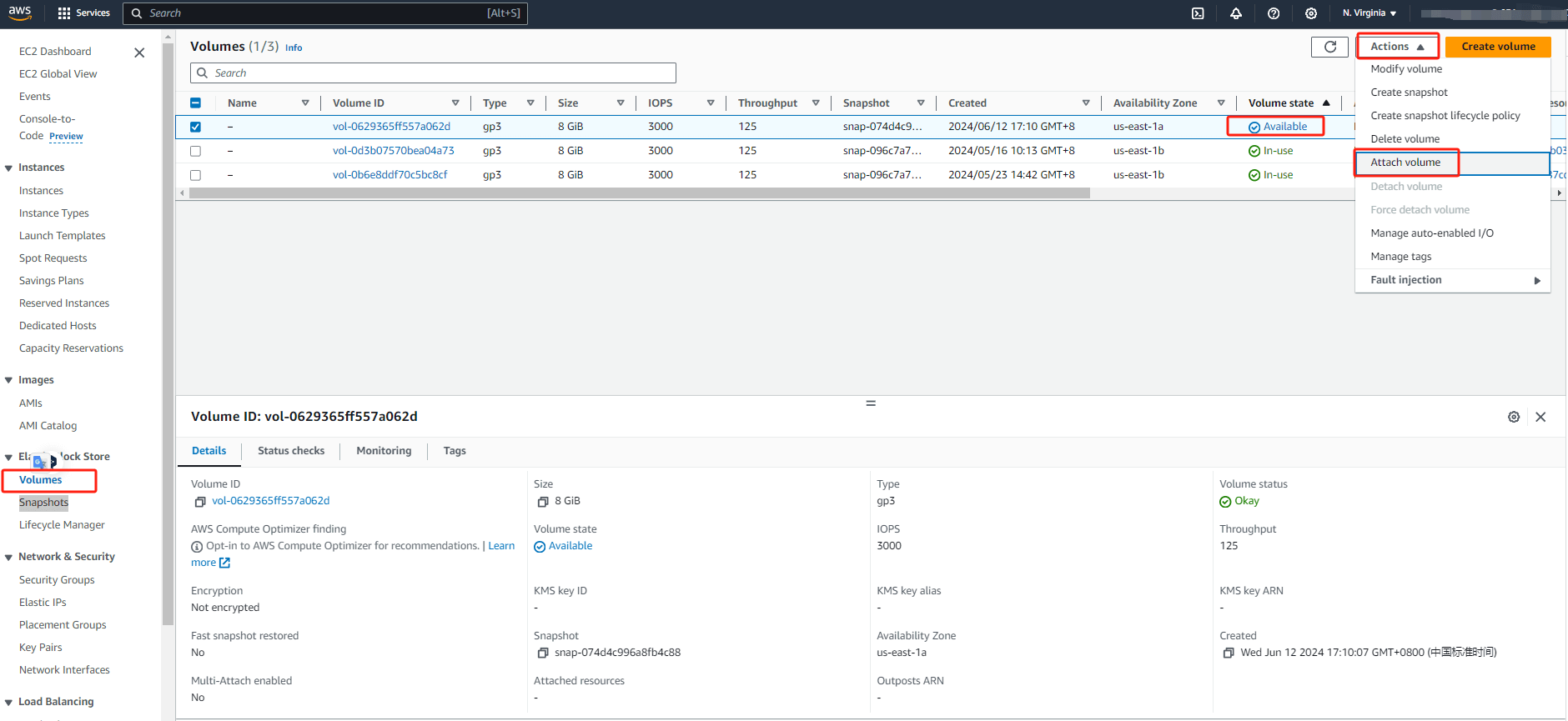 Restore ec2 instance from snapshot
