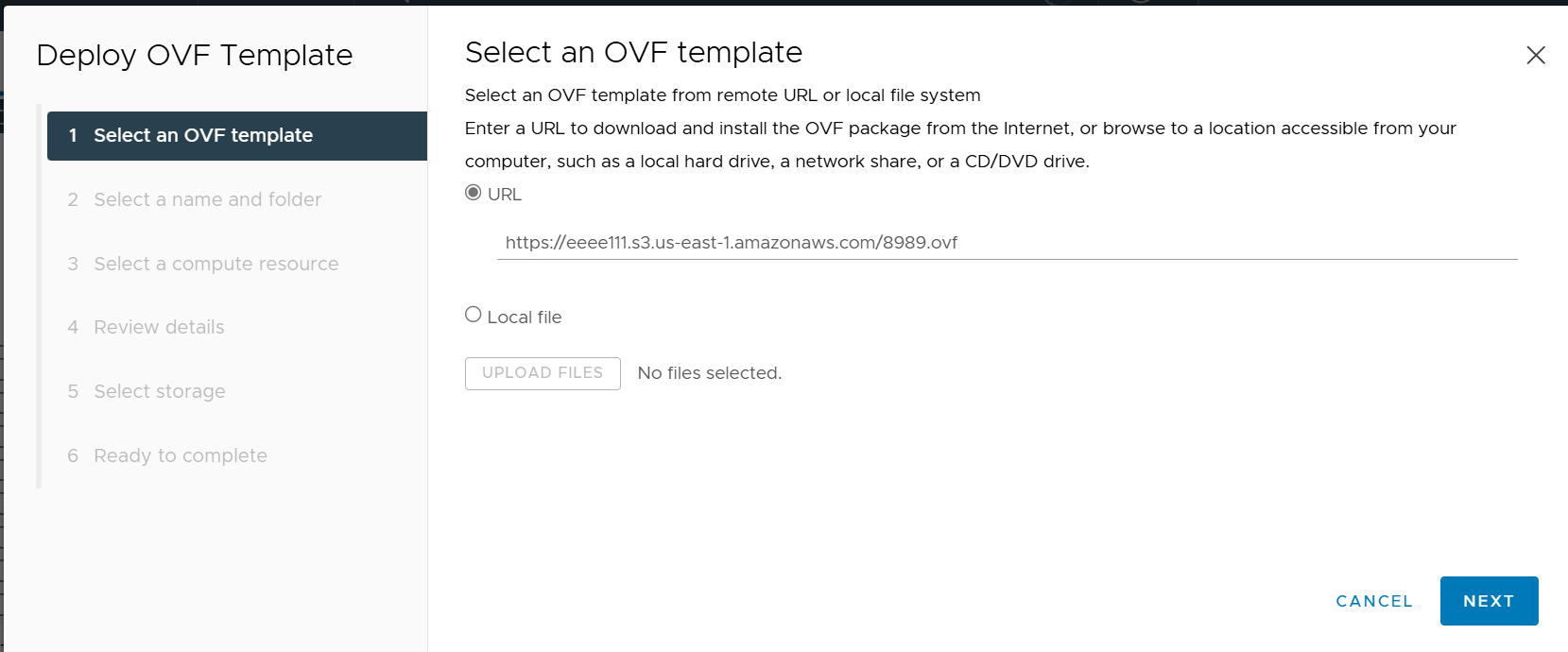 import ovf to aws
