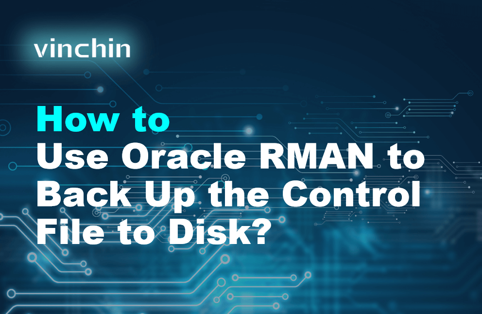 How to Use Oracle RMAN to Back Up the Control File to Disk? | Vinchin ...