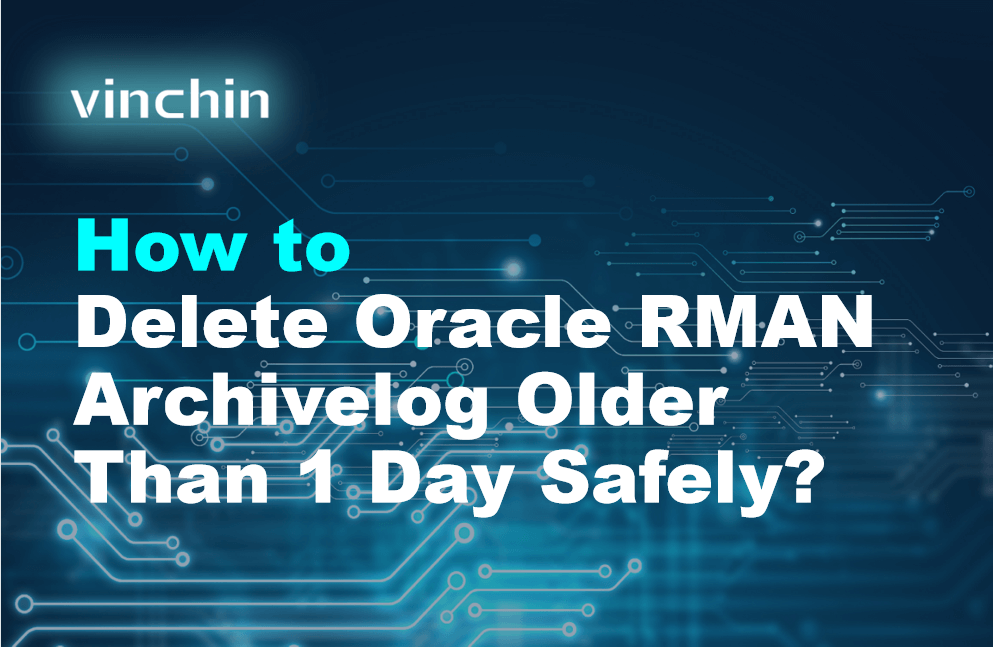 How to Delete Oracle RMAN Archivelog Older Than 1 Day Safely? | Vinchin ...