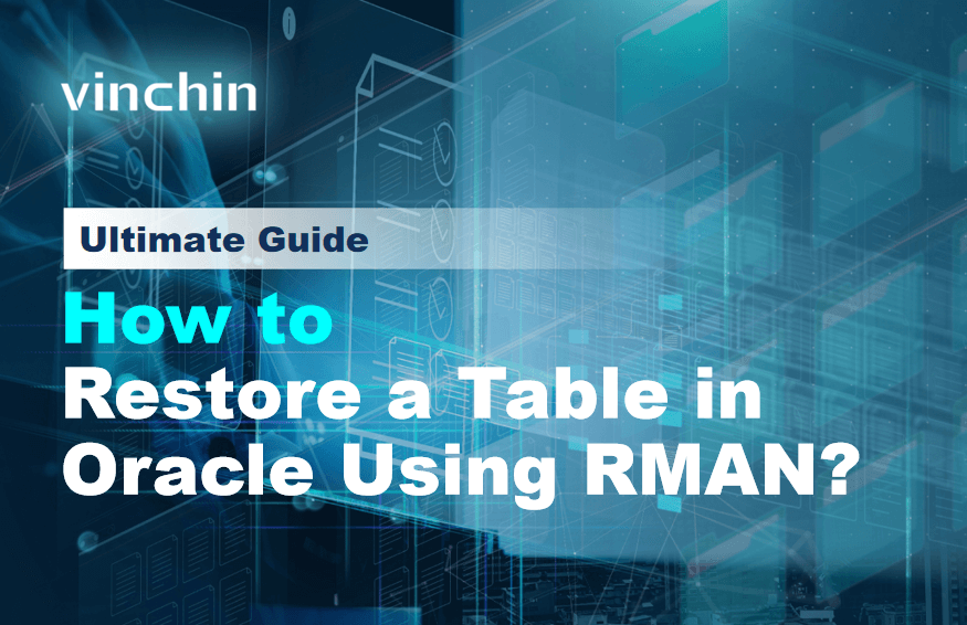 How to Restore a Table in Oracle Using RMAN? | Vinchin Backup