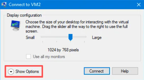 show options show options