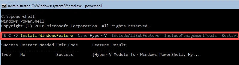 install hyper-v role install hyper-v role