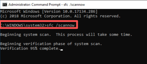 sfc/scannow