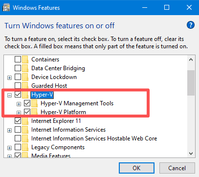 check hyper-v