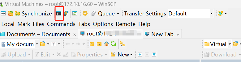 respaldo Proxmox VM con comando WinSCP-2