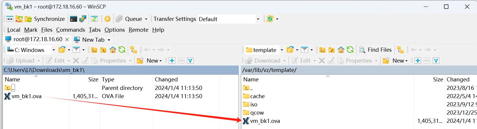 Import OVA/OVA into Proxmox