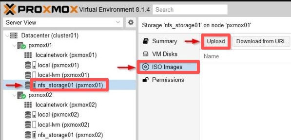 upload iso image