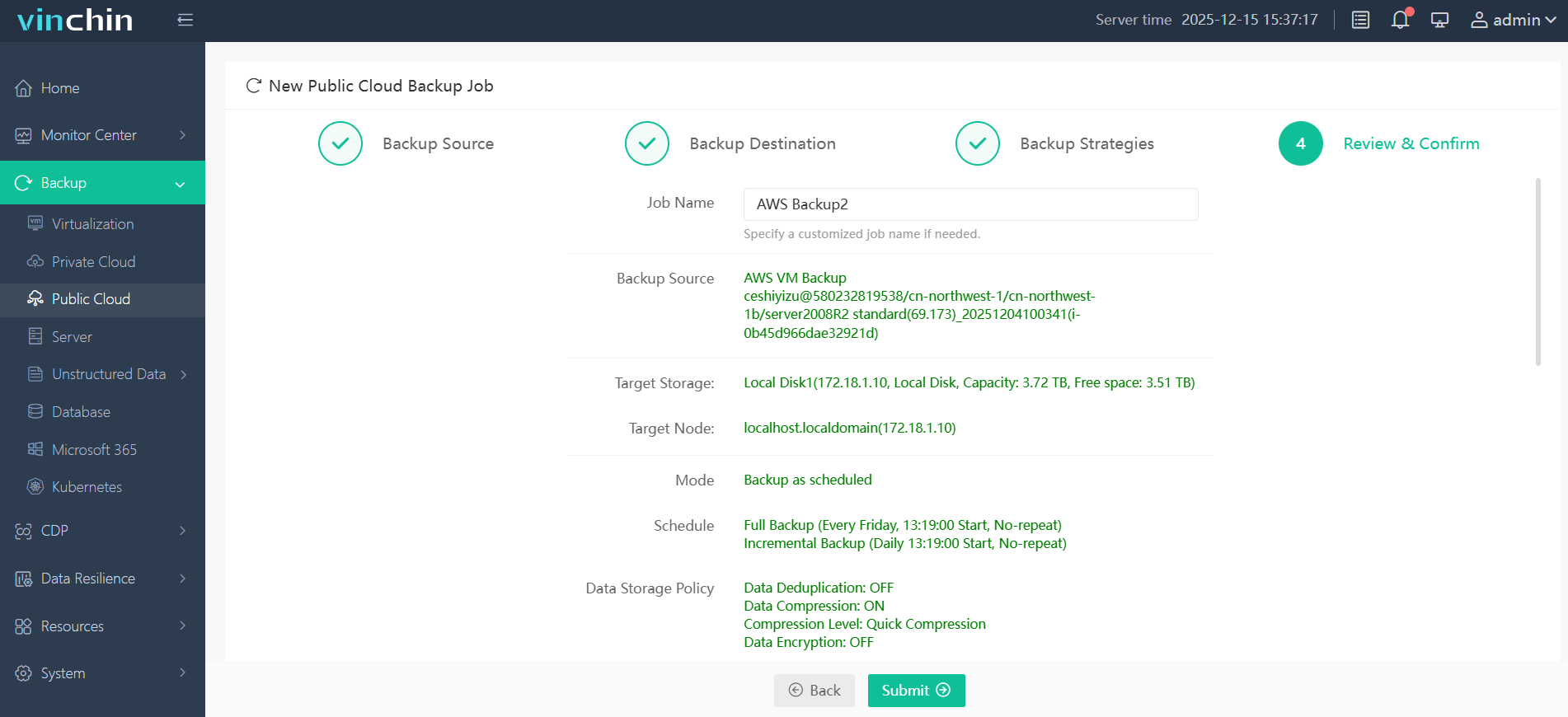 Backup de instância EC2