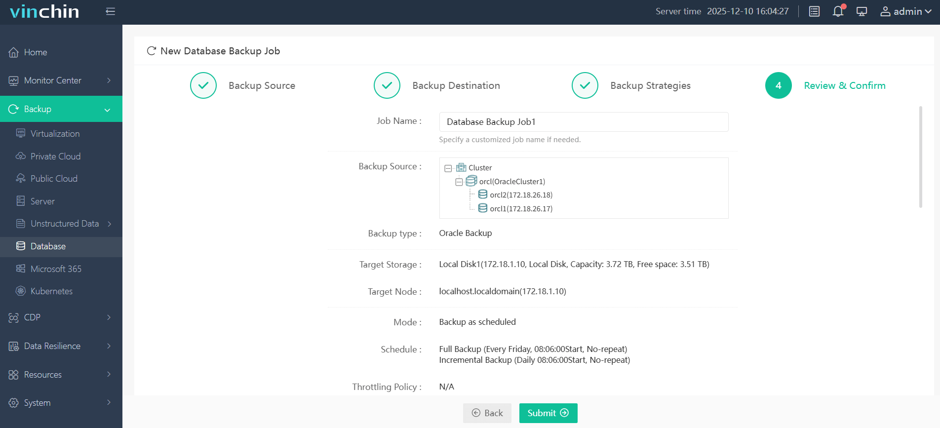 Submit the job Submit the job