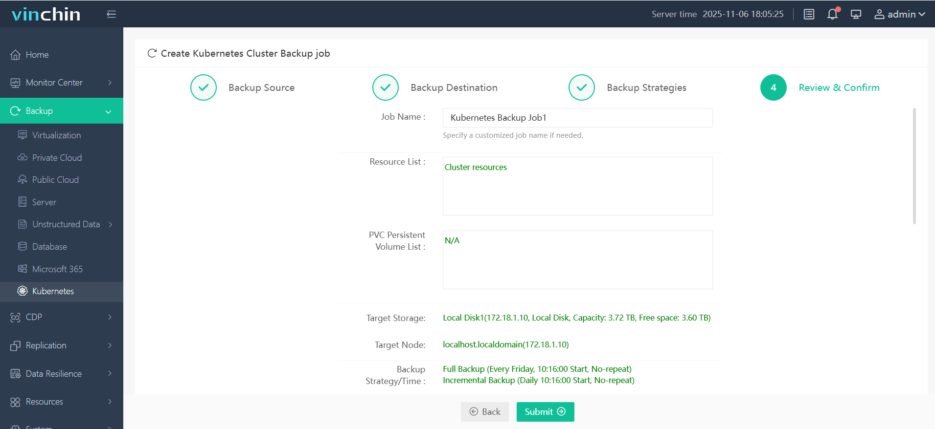 Submit the job Submit the job