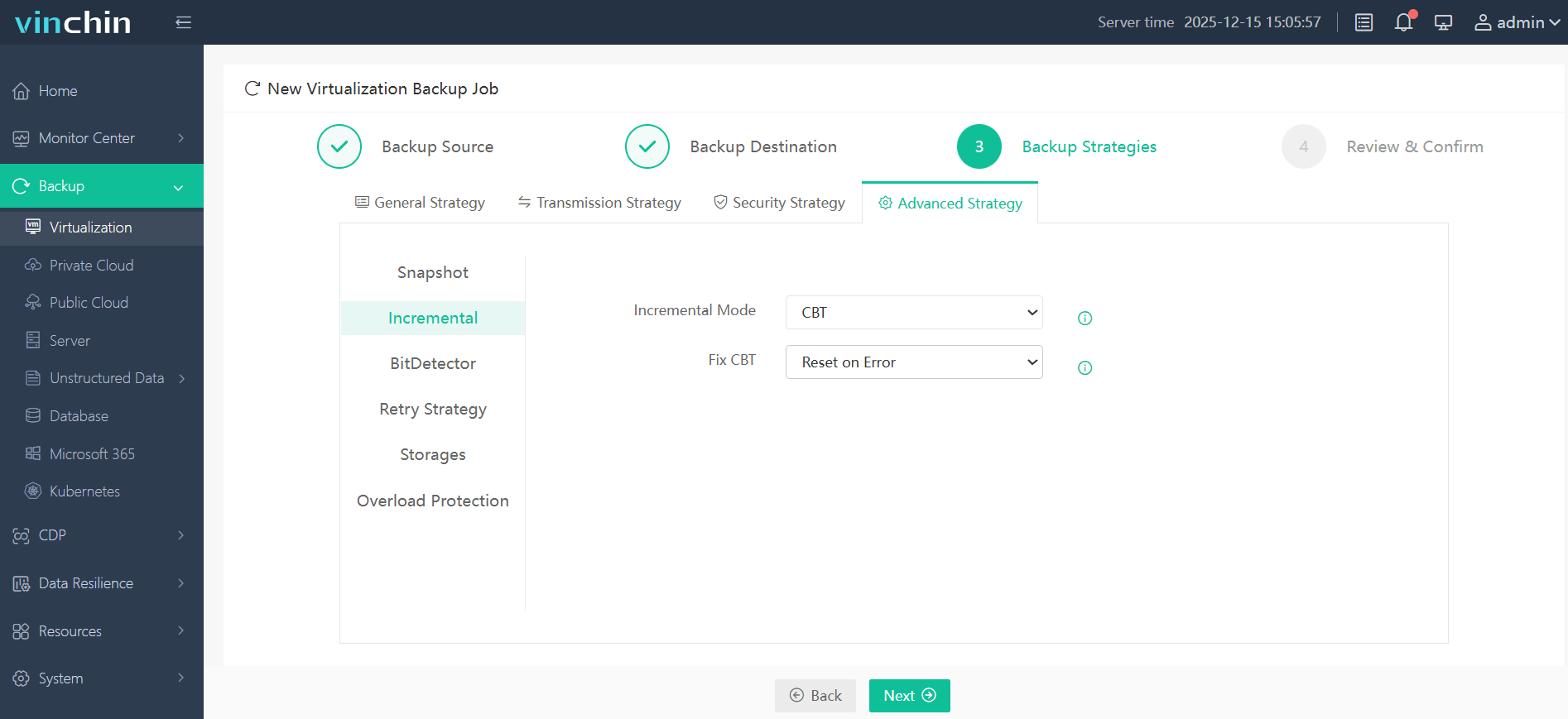 CBT-Sicherung aktivieren
