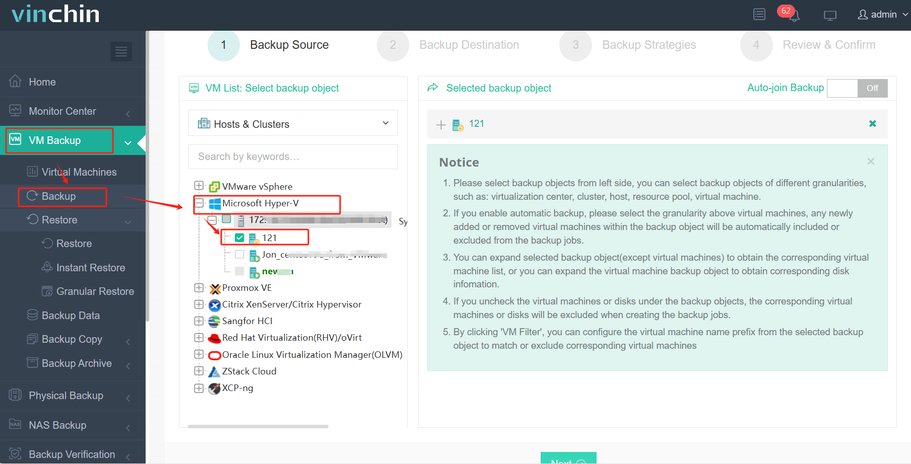 Backup Hyper-V VM