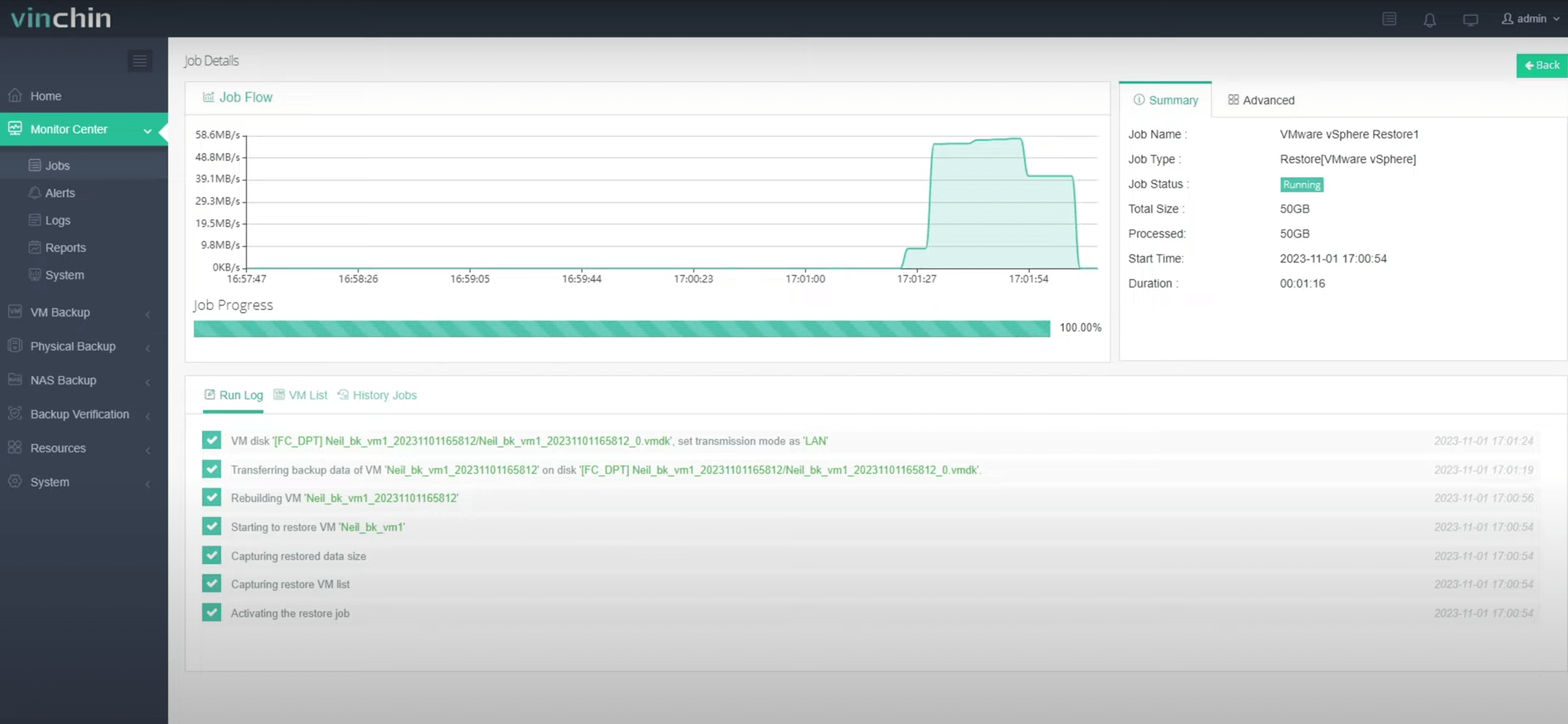 Restore VMware VM