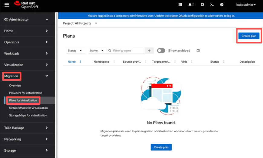 create a migration plan create a migration plan