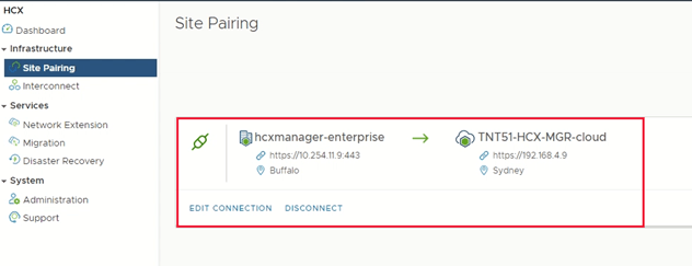 pair hcx sites pair hcx sites