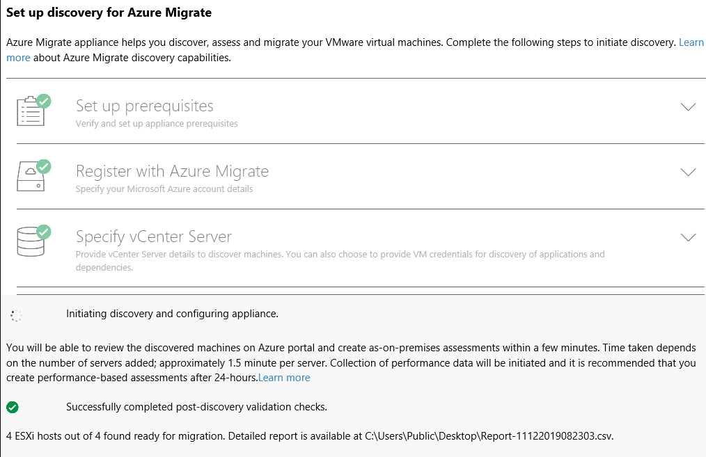 finish set up for azure migrate finish set up for azure migrate