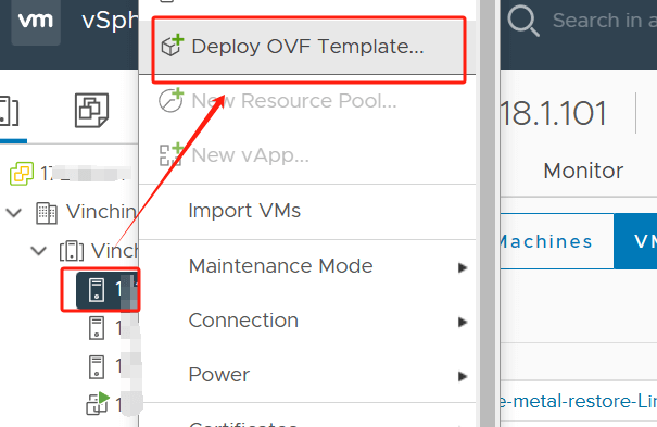 Deploy OVF