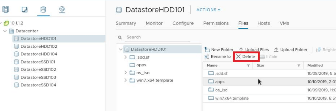 delete orphaned files