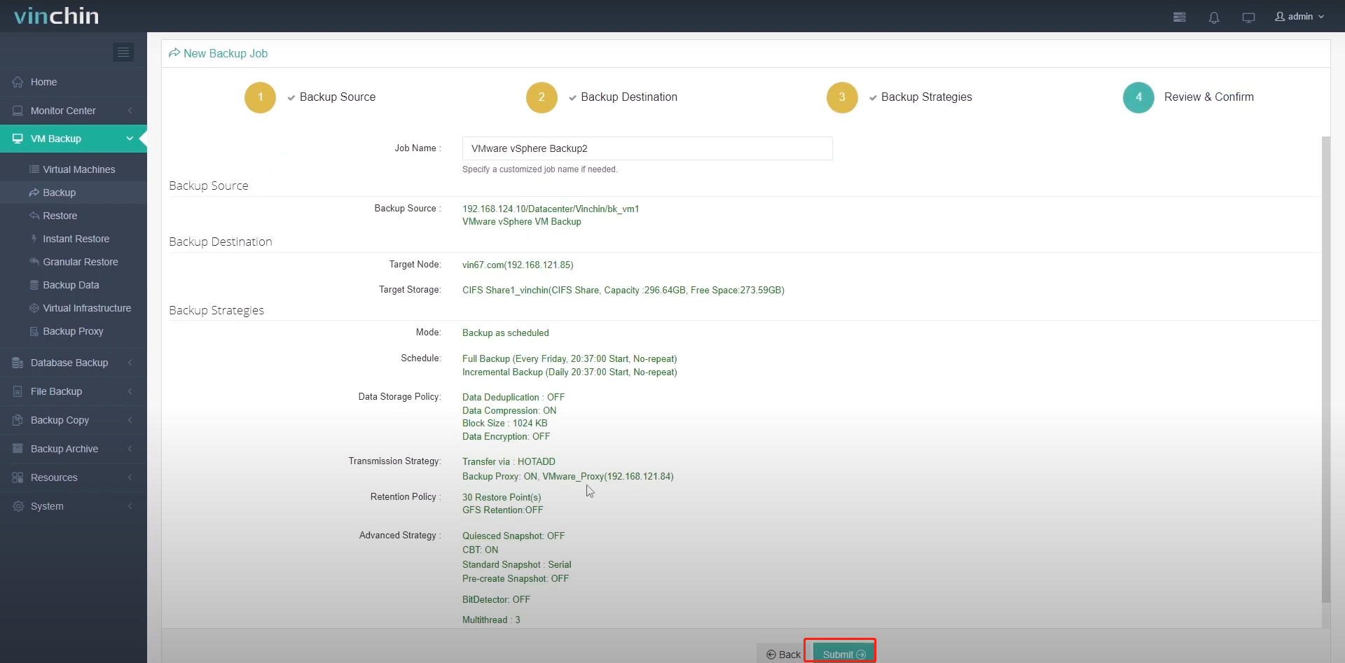 How to Backup VMware VMs via HotAdd Transport Mode in Vinchin Backup ...