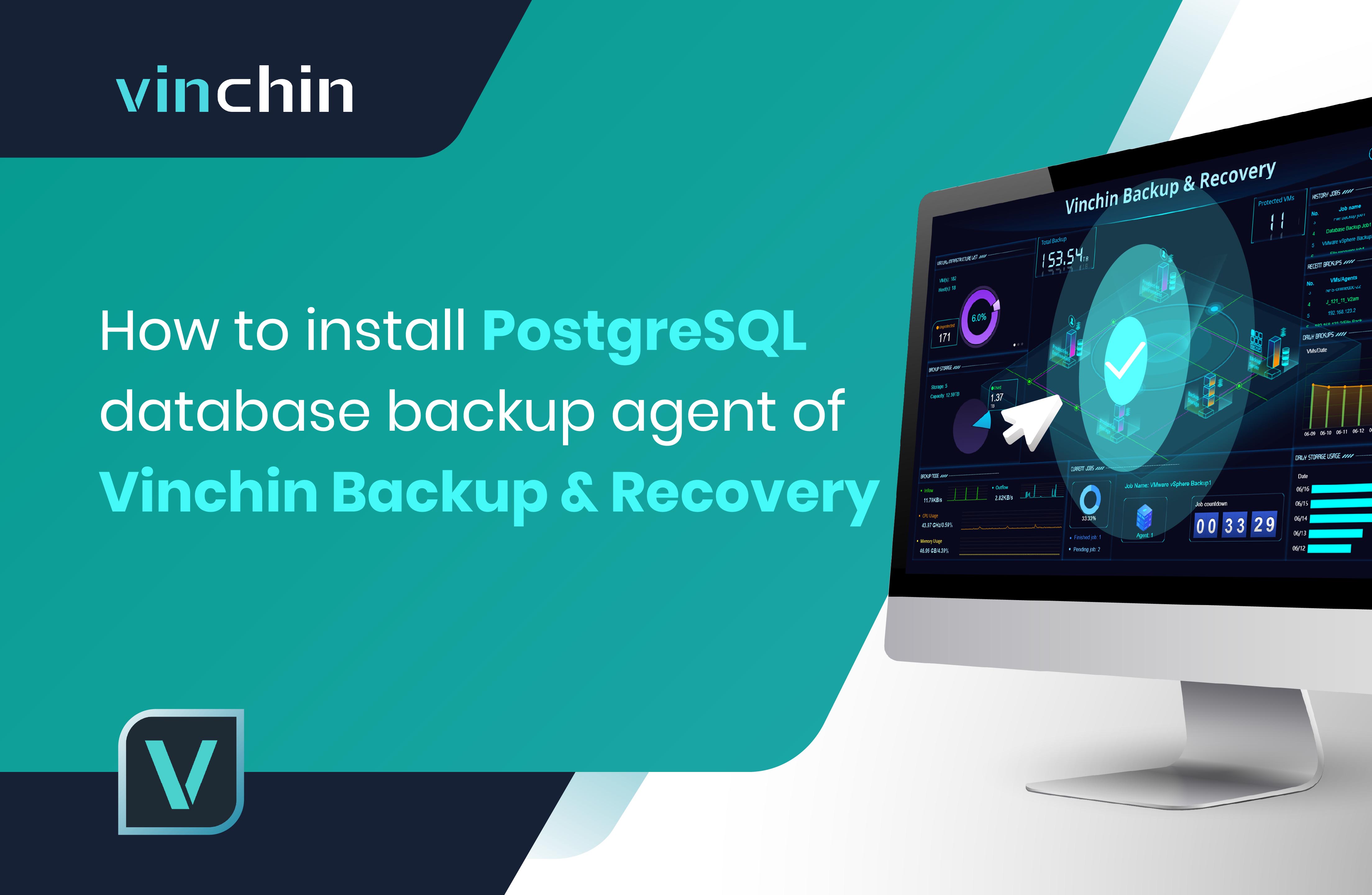 install vinchin postgresql backup agent