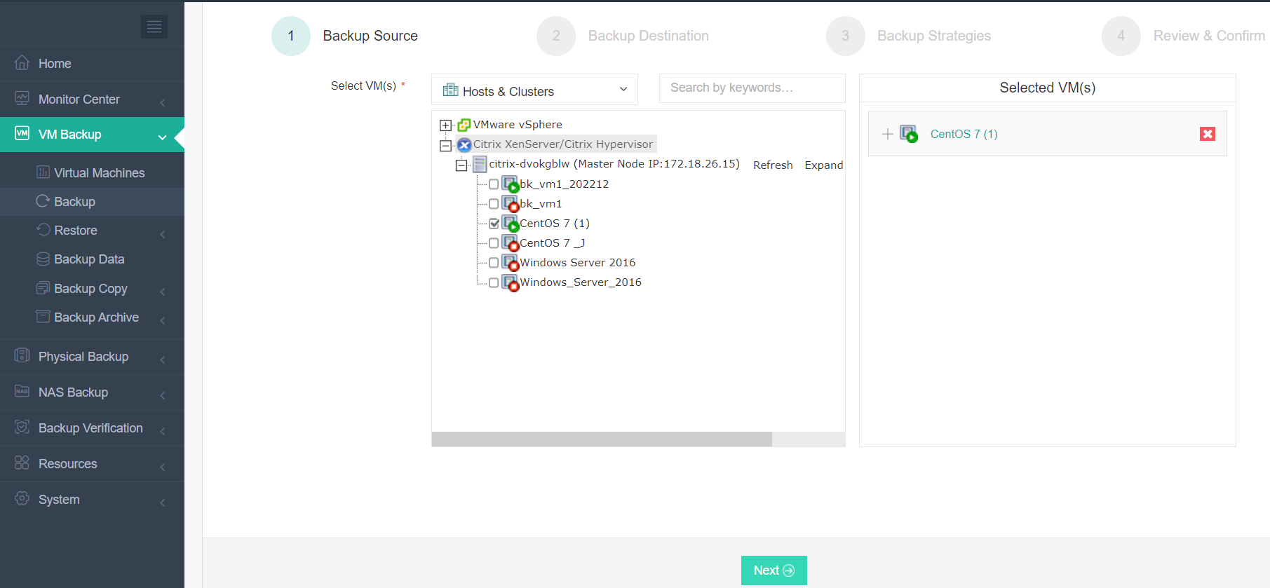 Vinchin Virtual Server Backup