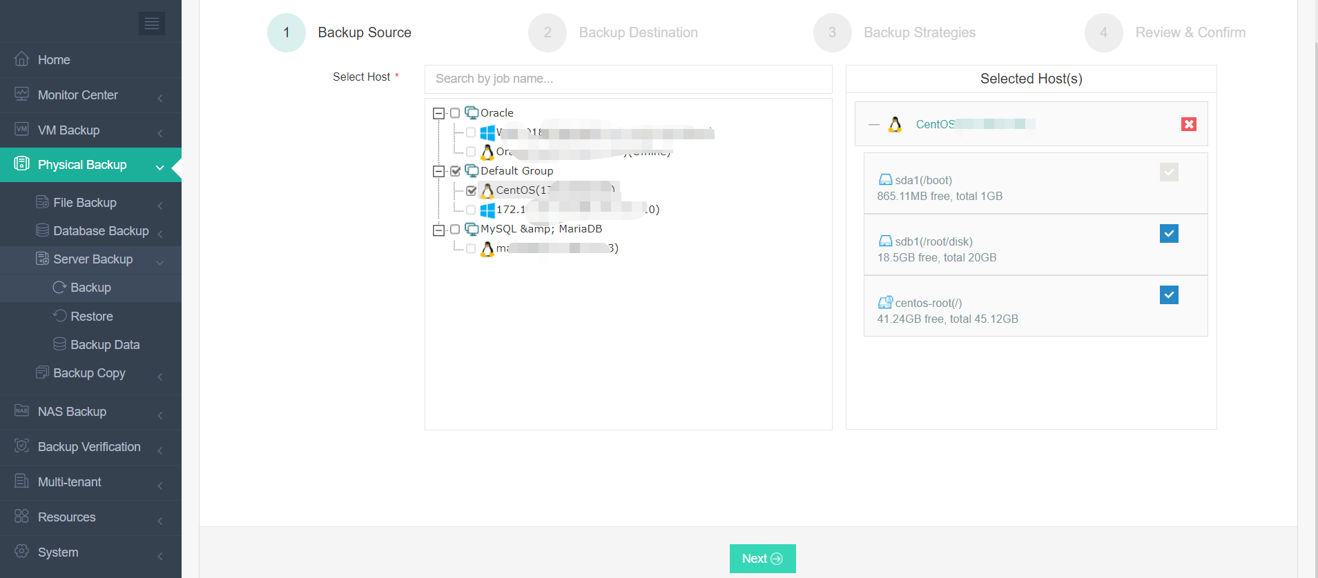 Vinchin Backup CentOS Server