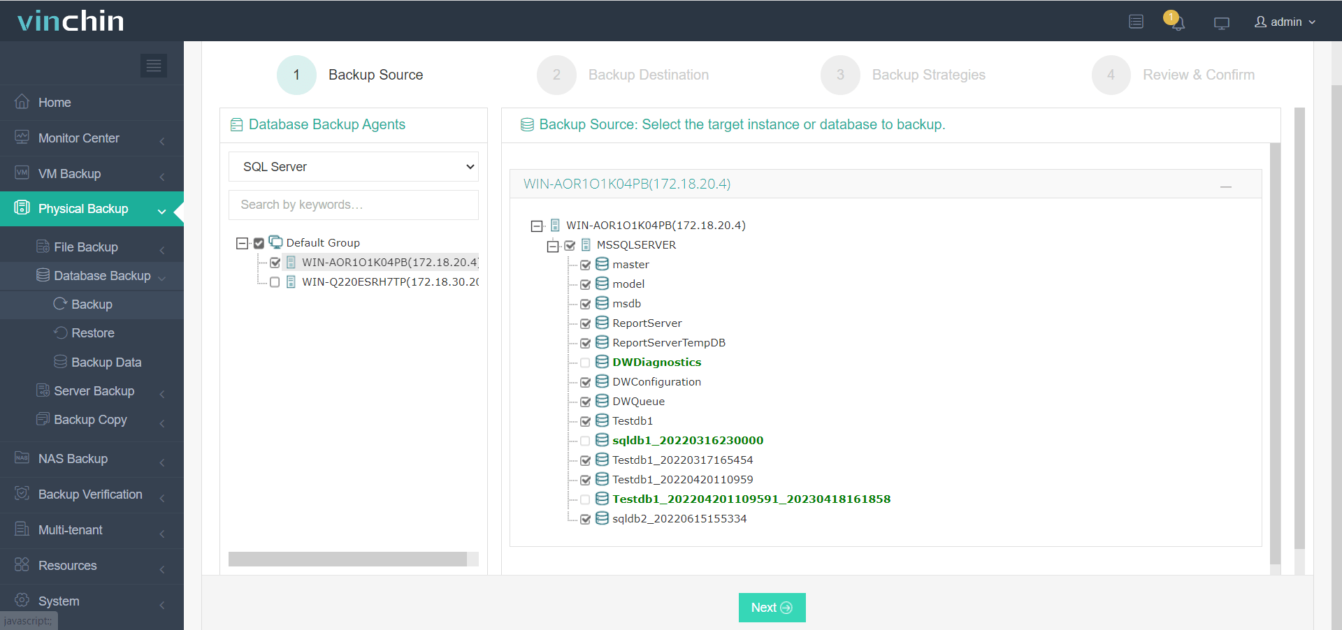 Select SQL Server Database