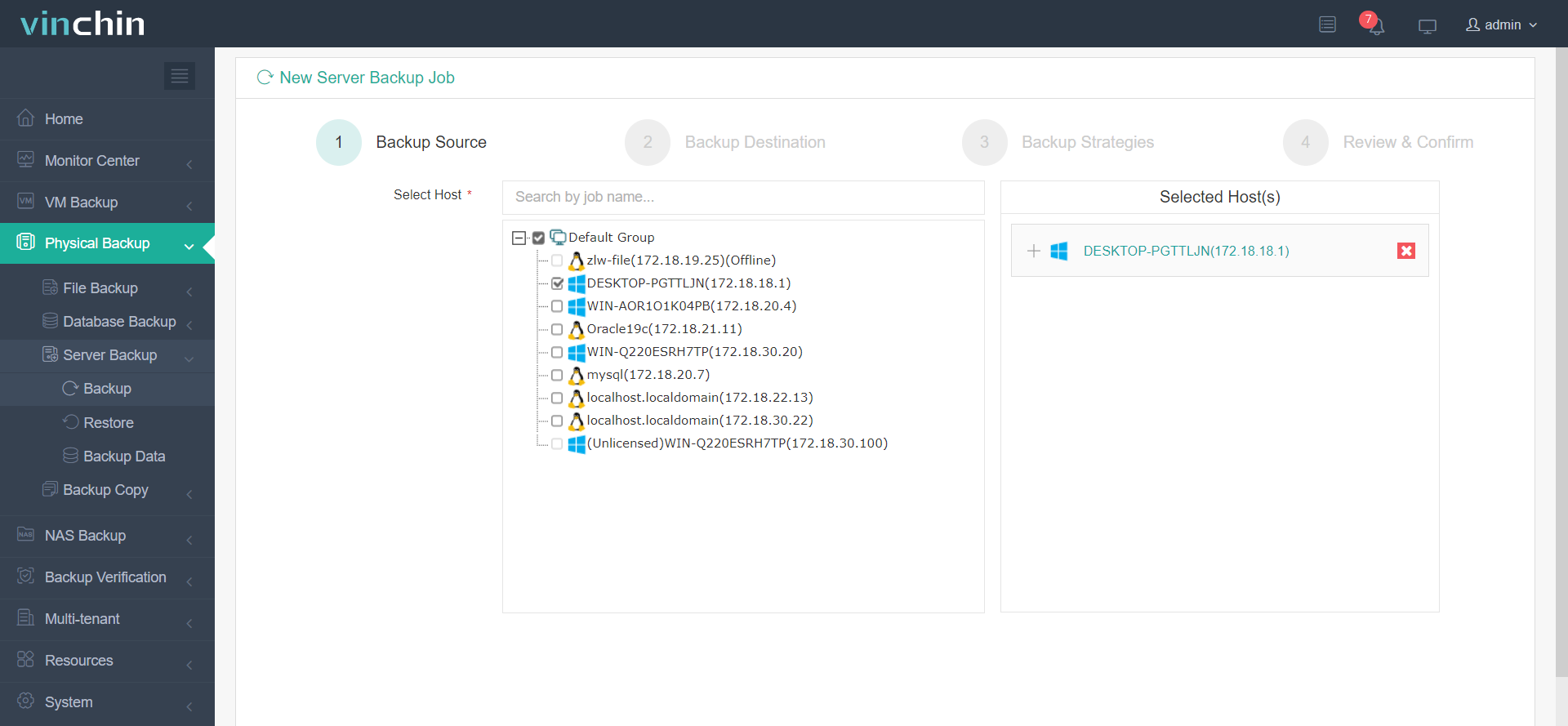 Vinchin Backup Windows Server