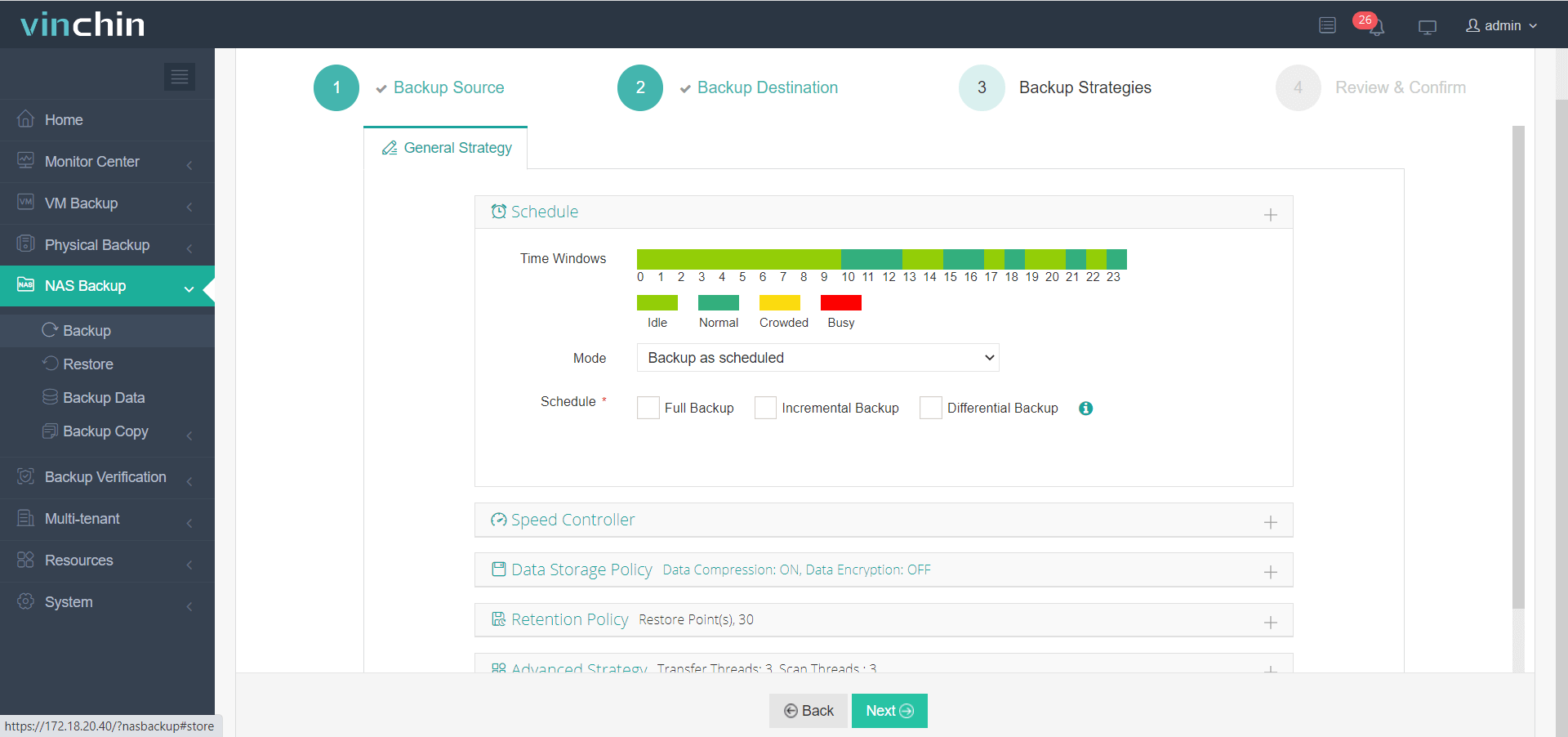 Select Backup Strategies for NAS