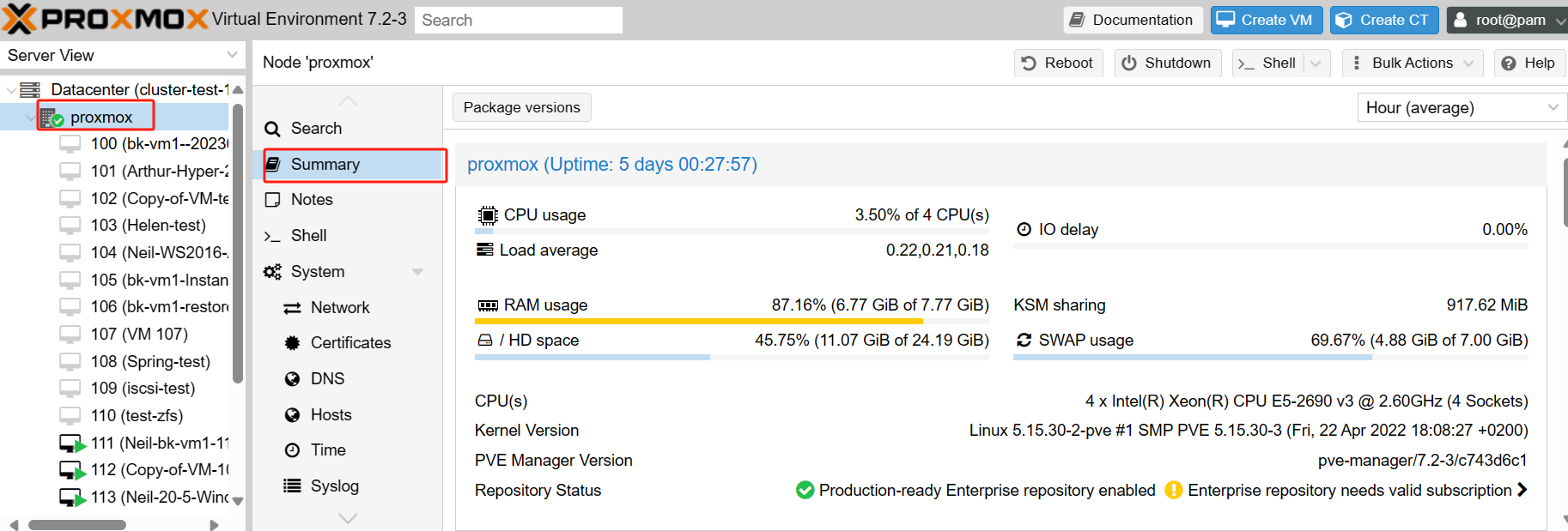 Proxmox VE management essentials