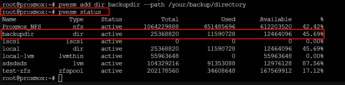 backup the Proxmox virtual machine