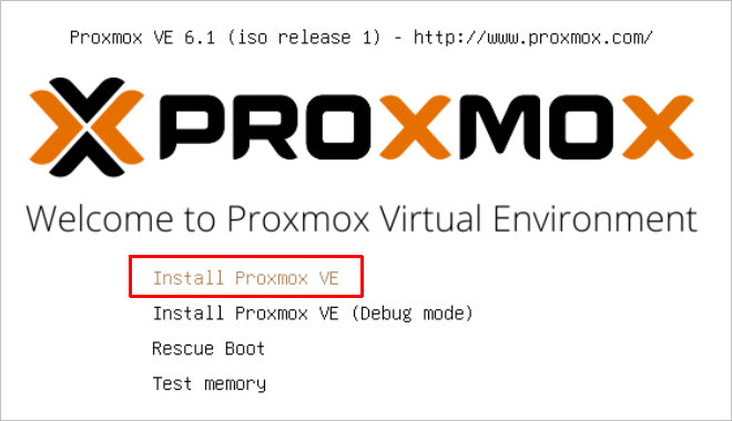 proxmox установка