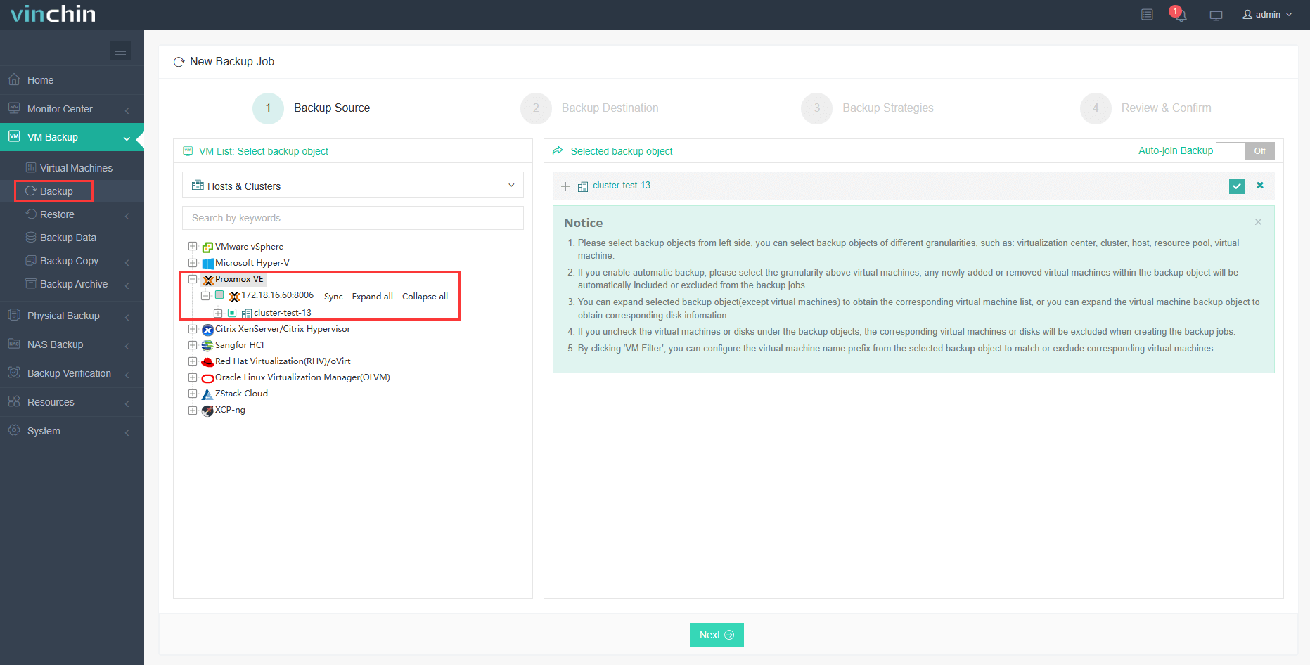 Backup Proxmox