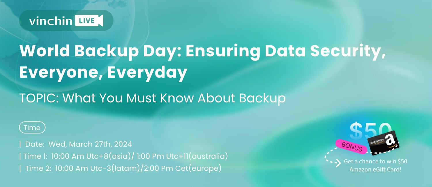 world backup day, data security,vinchin,webinar,live