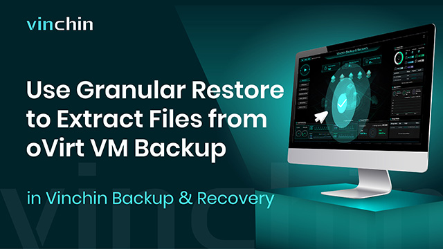 How to Use Granular Restore to Extract Files from oVirt Copia di backup VM in Vinchin Backup & Recovery?