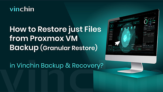 How to Restore Just Files From Proxmox VM  Backup (Granualar Restore ) in Vinchin Backup & Recovery?