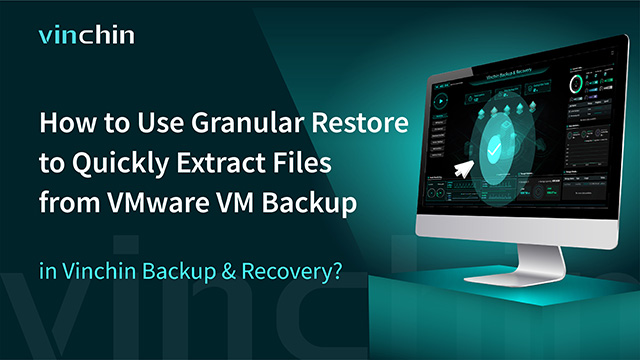 How to Use Granular Restore to Extract Files from VMware VMバックアップ in Vinchin Backup & Recovery?