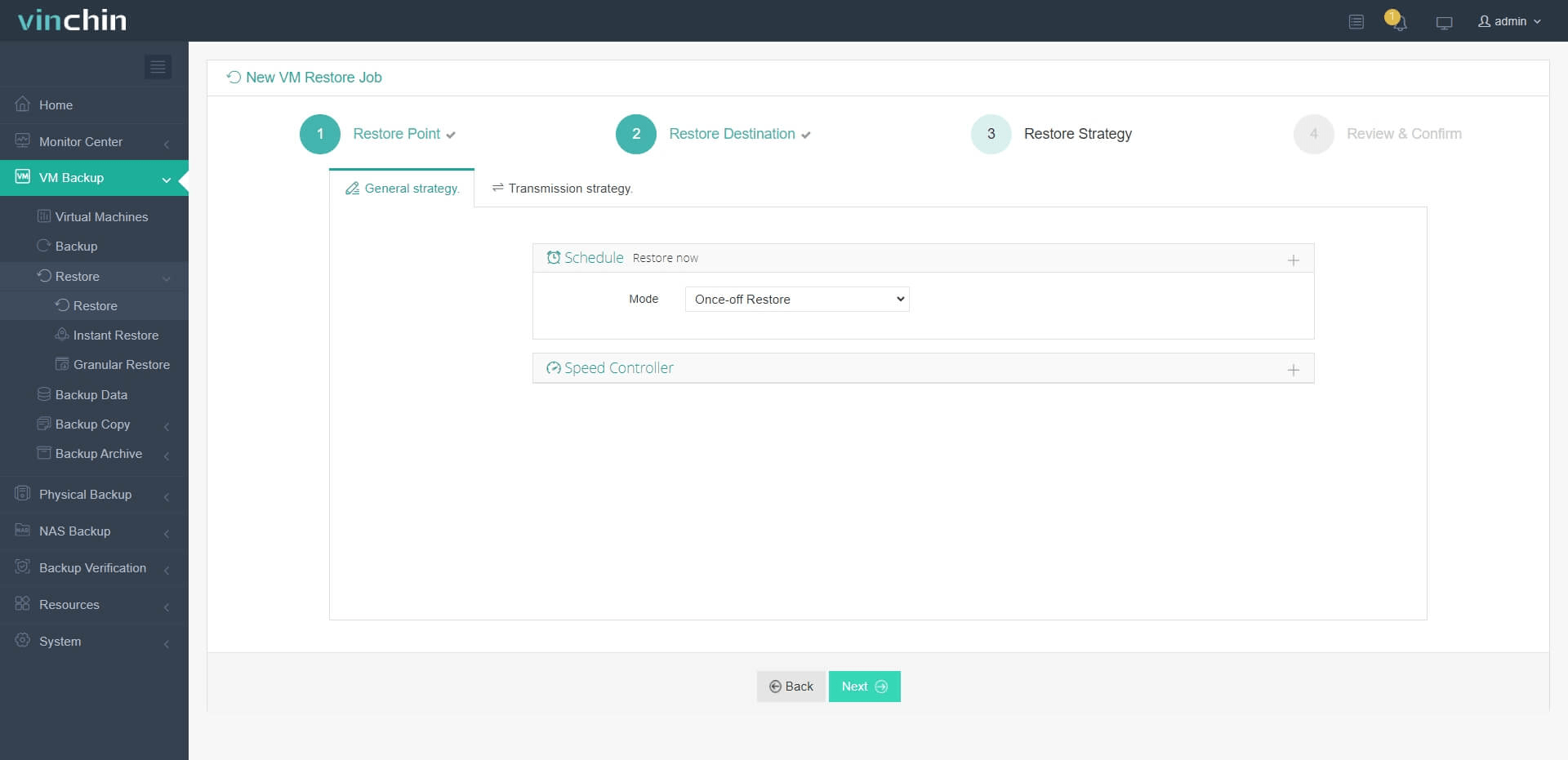 Настройте Restore Strategy Настройте Restore Strategy