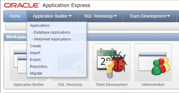 Application Builder / Export