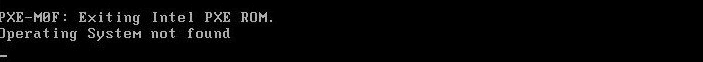 Ошибка VMware Operating System Not Found Ошибка VMware Operating System Not Found